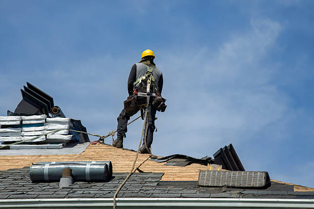 Professional Metal Roofing technician working in Hamilton, MA
